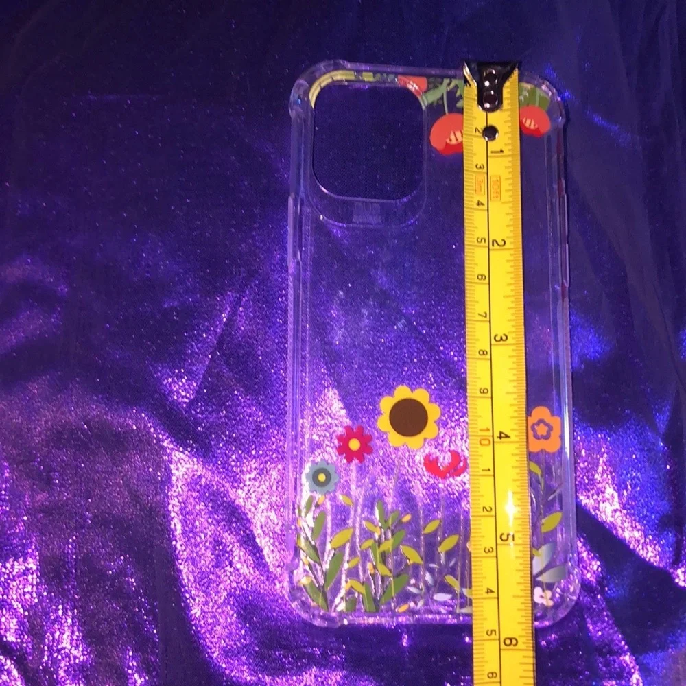 Clear Silicone Phone Skin with Floral Design